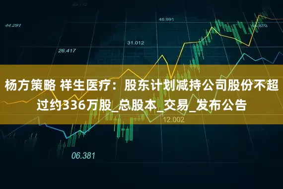 杨方策略 祥生医疗：股东计划减持公司股份不超过约336万股_总股本_交易_发布公告